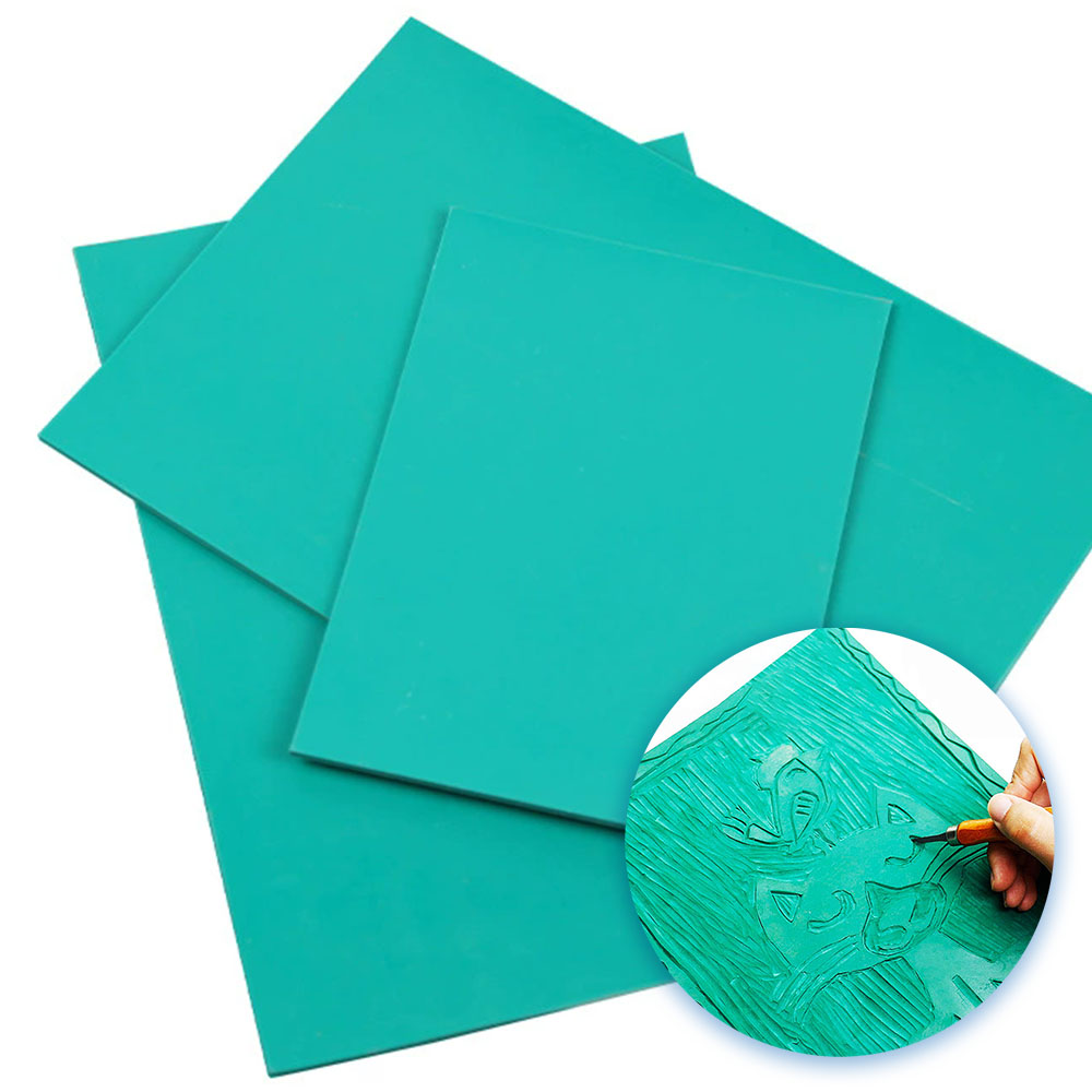 Lino Printing Block - Soft Carving Rubber Block Easy to