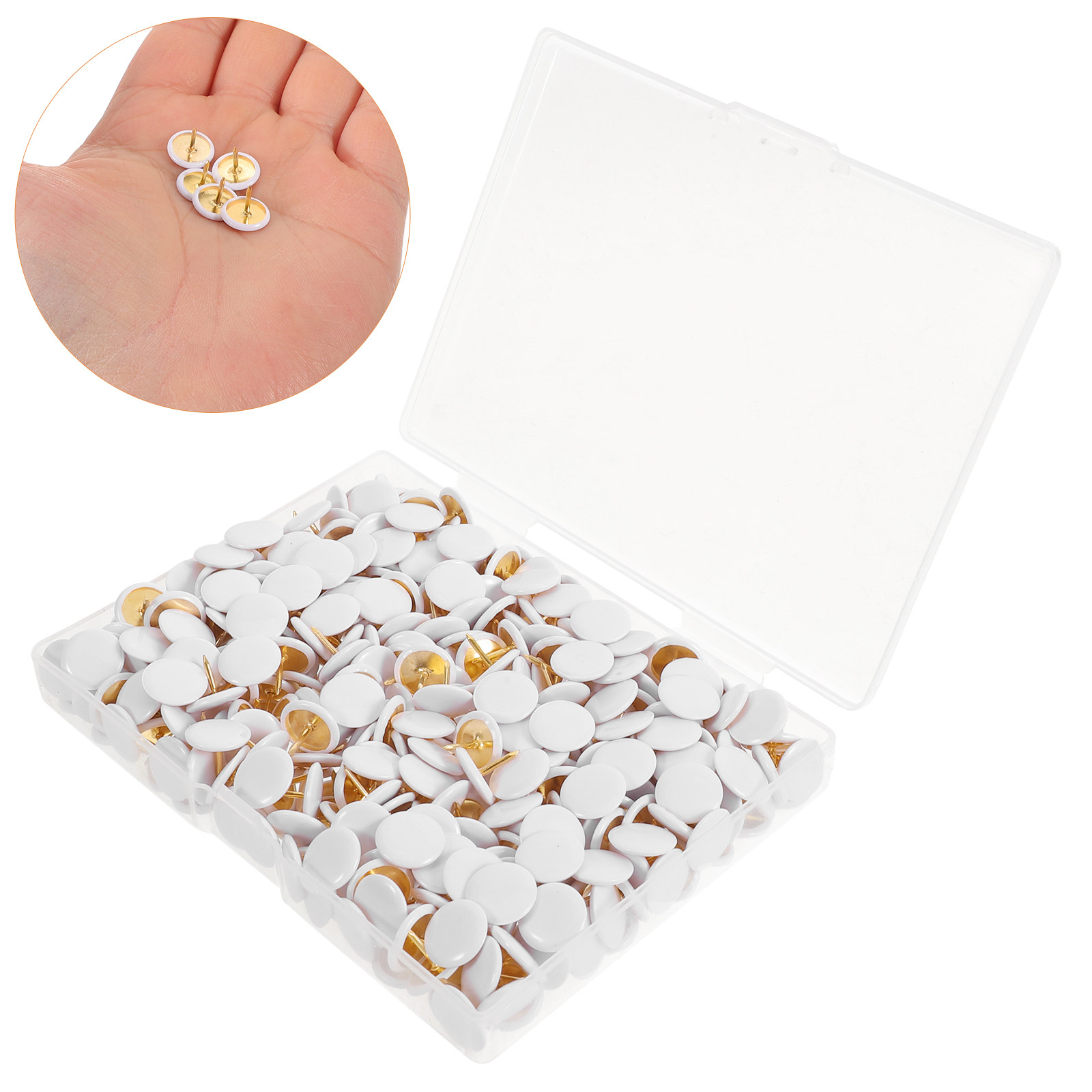 Art Craft Board - 400Pcs Flat Head Thumb Tacks Plastic