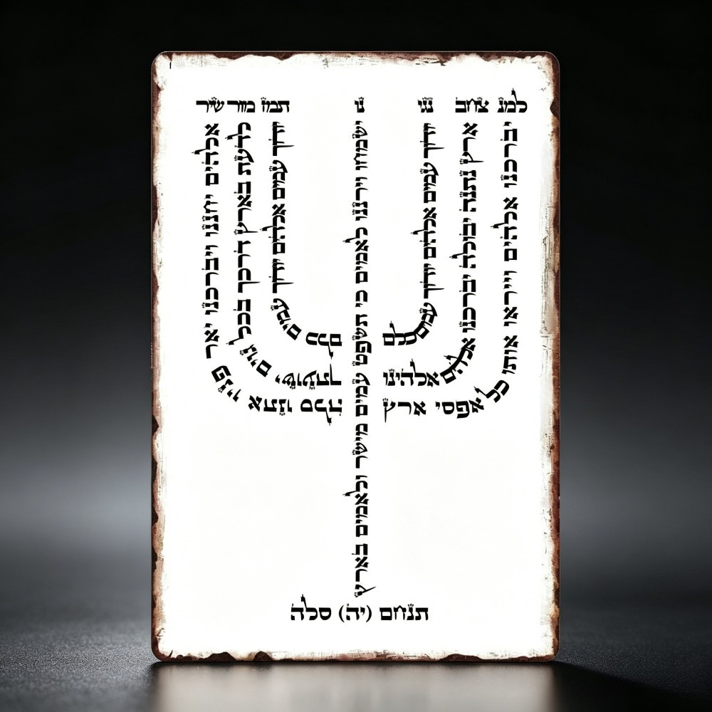 Art & Craft Be - CIFBUY Vintage Hebrew YHVH Aluminum Wall
