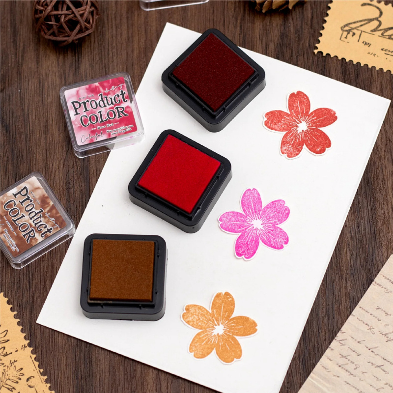 Stamping Ink Pad - 6pcs/boxed Colorful Ink Pads Set Vibrant