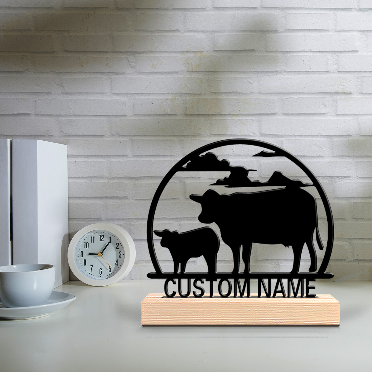 Art Craft Usa - 1pc Fashion Cow Customizable Name Metal