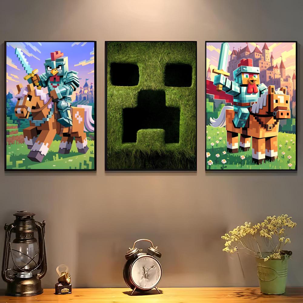 Art Craft Game - Game Mine-c-crafts Poster For Self-adhesive Art