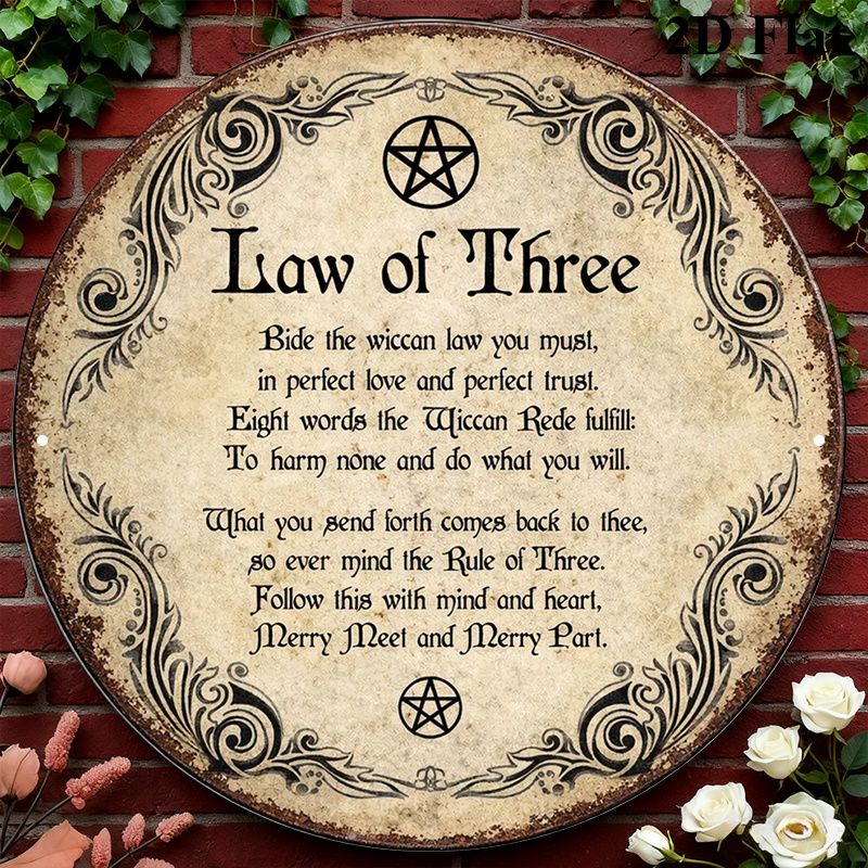 Art & Craft Be - CIFBUY Vintage Wicca Triple Goddess Aluminum