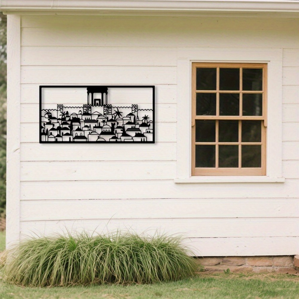 Art & Craft Be - CIFBUY Metal Wall Art Jerusalem Mural