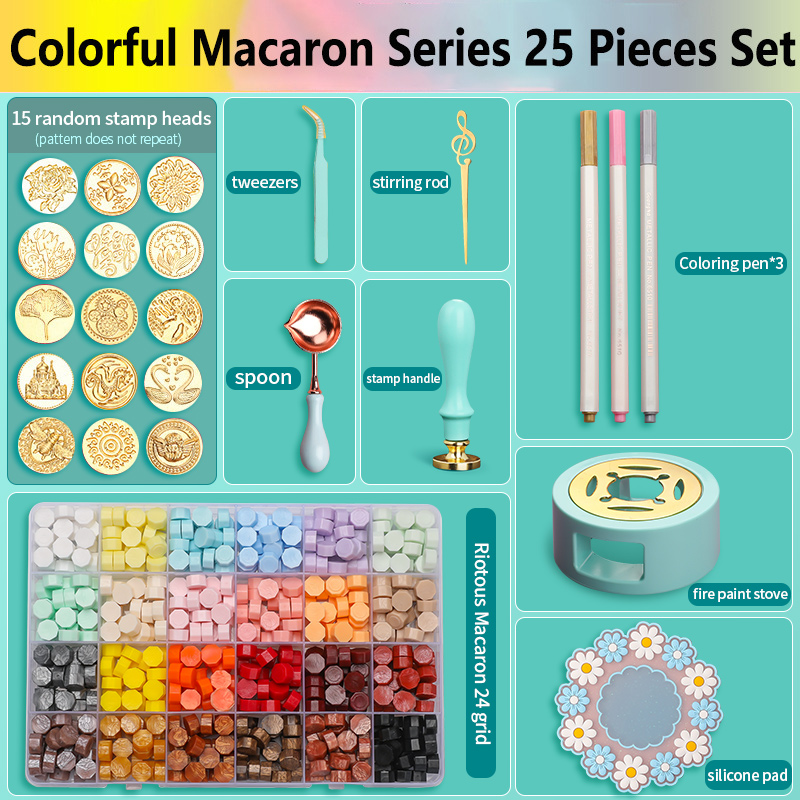 Wax Seal Stamp Set Kit Lacquer - Batik Wax Kit ulasan dan harga