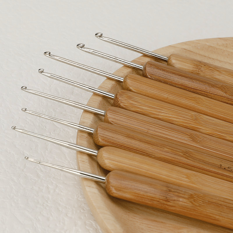DIY Hand Knitting Craft Bamboo - Crochet Hook Set ulasan dan harga