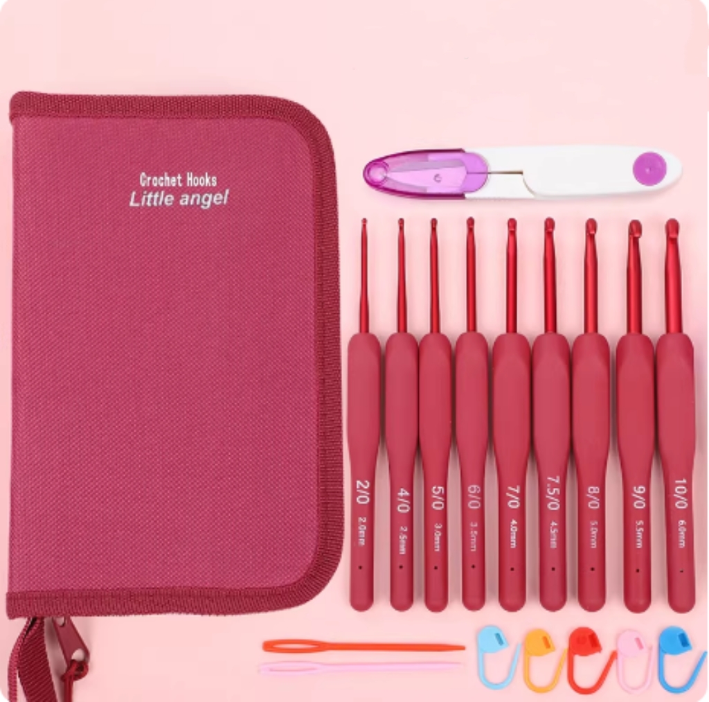 Soft Handle Crochet Hook Knitt - Crochet Hook Set ulasan dan harga