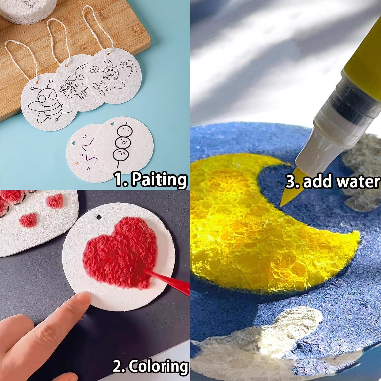 3D Puffy Foam Texture Painting - Art Craft In Paper ulasan dan harga