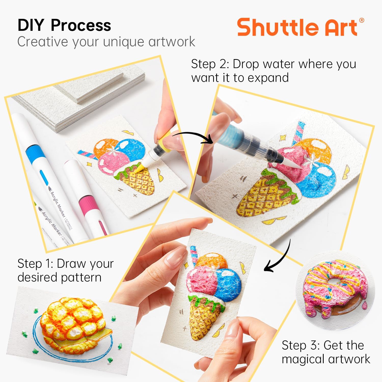 3D Puffy Foam Texture Painting - Art Craft In Paper ulasan dan harga