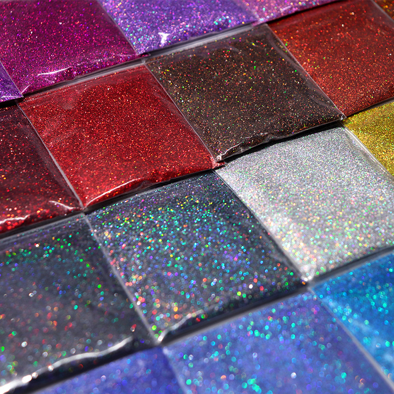 10g/Bag Holographic Fine Glitt - Resin Pigment Powder ulasan dan harga