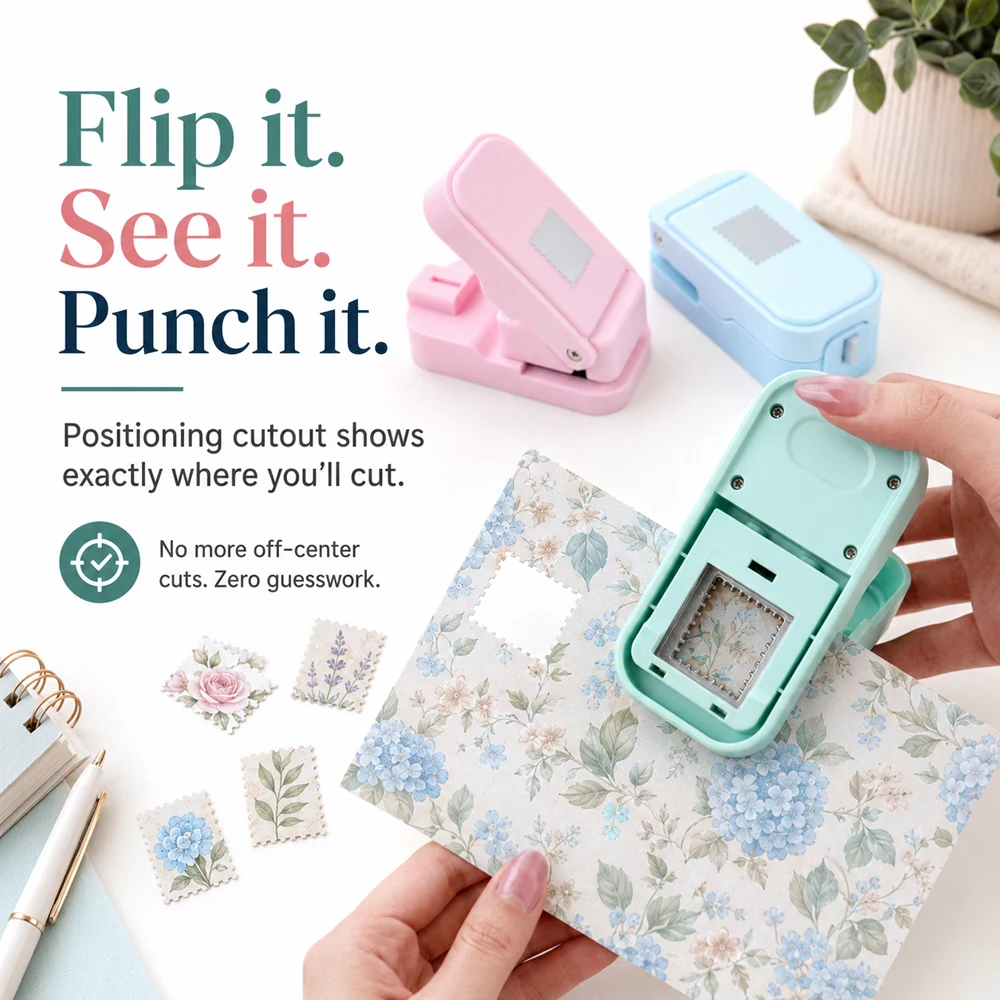 Postage Stamp Edge Paper Punch - Art Craft Material ulasan dan harga