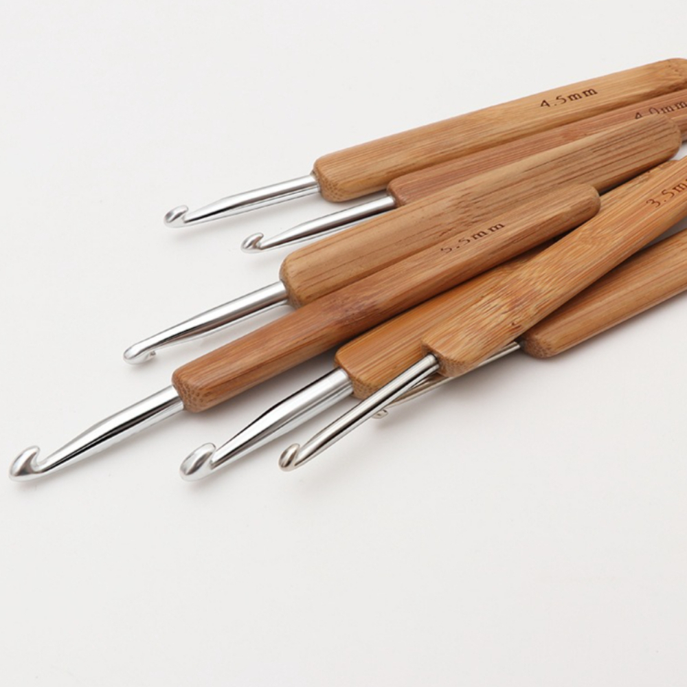 1Pcs Bamboo Crochet Hooks Hand - Crochet Hook Set ulasan dan harga