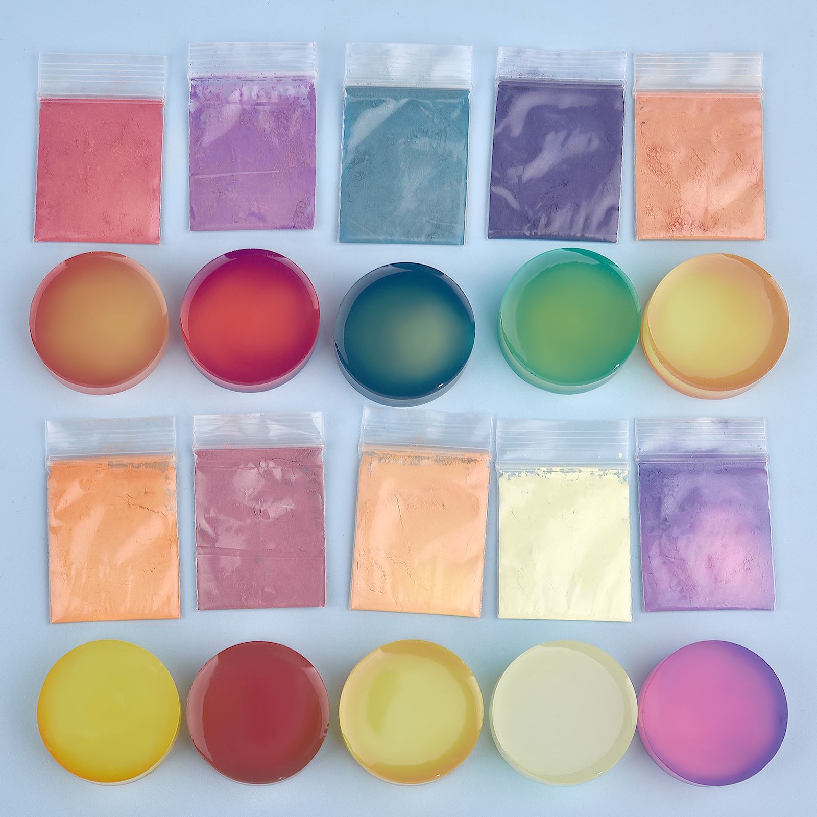 10 Colors Temperature Color Ch - Resin Pigment Powder ulasan dan harga