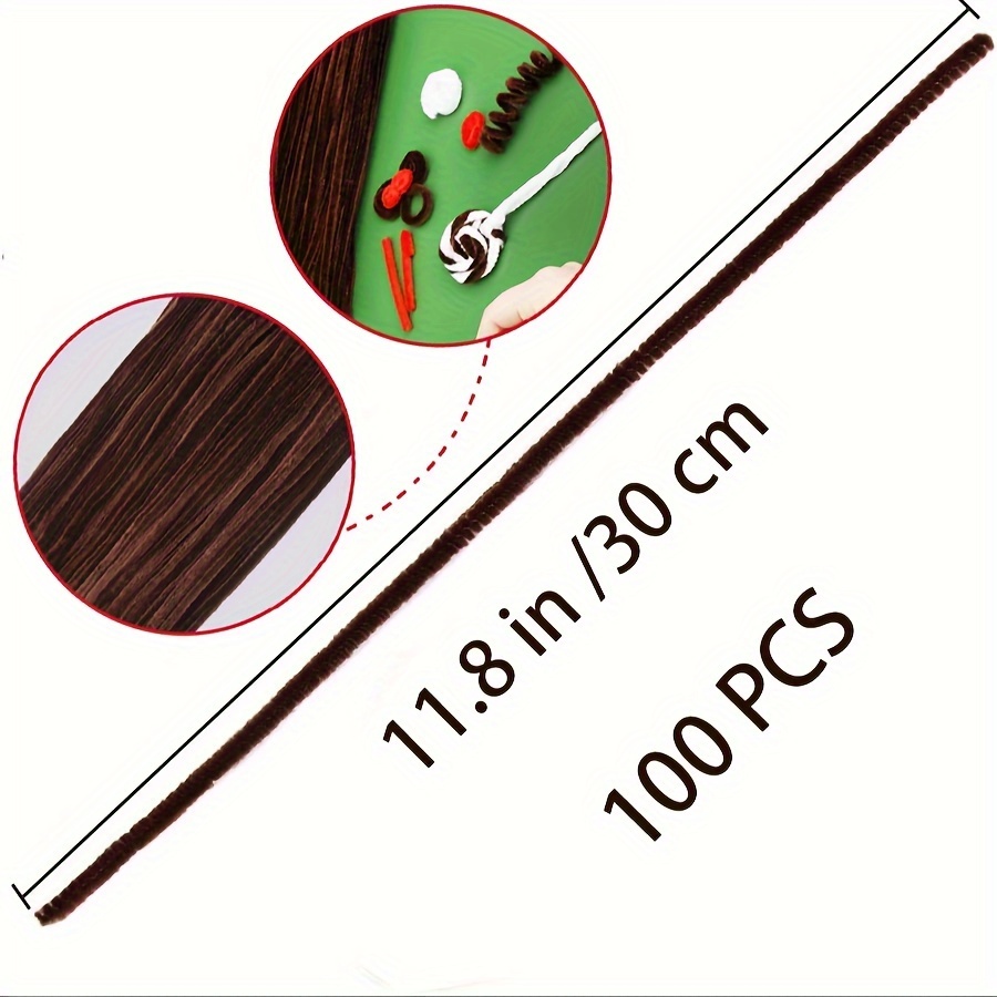 100 Pcs Coffee Pipe Cleaners,P - Art Craft Kids ulasan dan harga
