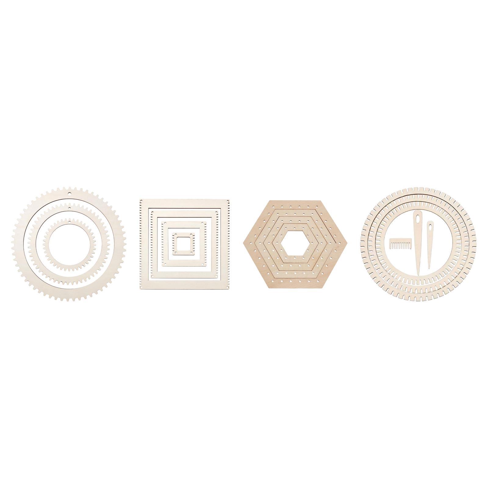 Wooden Weaving Looms Kit DIY C - Art Craft Kids ulasan dan harga