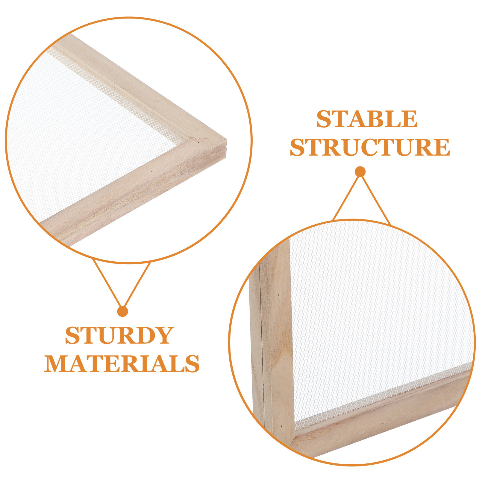 3Pcs Wooden Papermaking Frame  - Art Craft In Paper ulasan dan harga