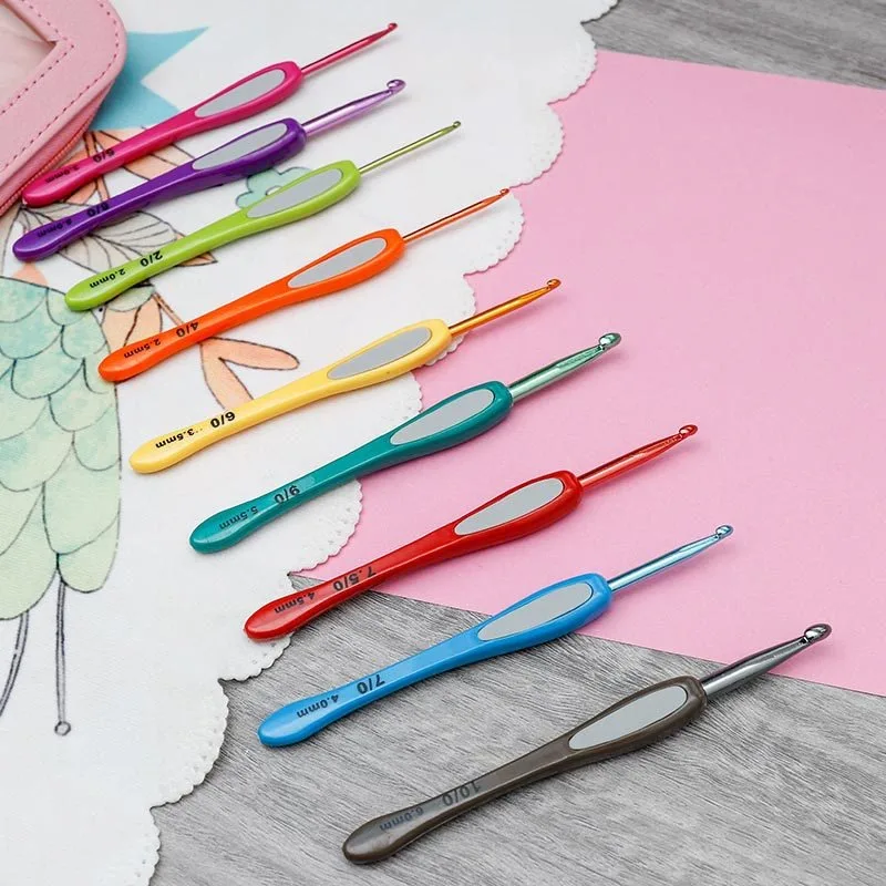 Color Soft Handle Crochet Tool - Crochet Hook Set ulasan dan harga