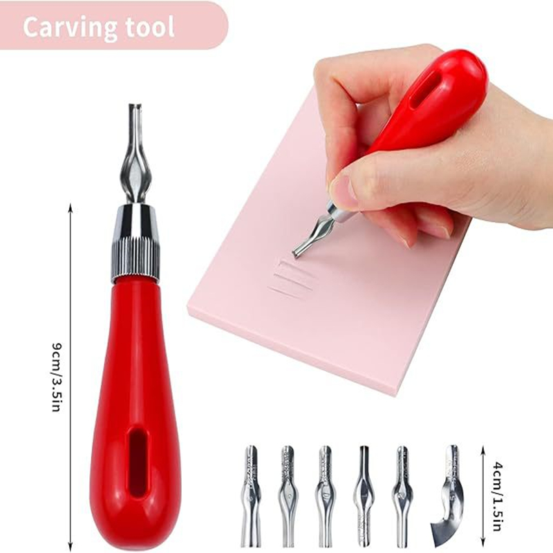 Beginner Linoleum Carving Tool - Lino Printing Block ulasan dan harga