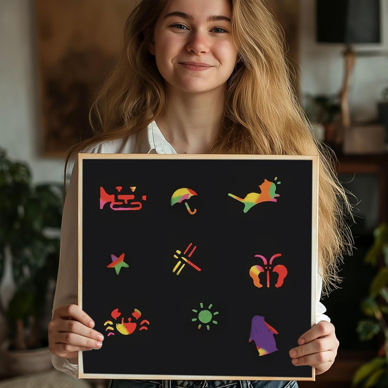 Scratch Paper Art Set, Black C - Art Craft Game ulasan dan harga