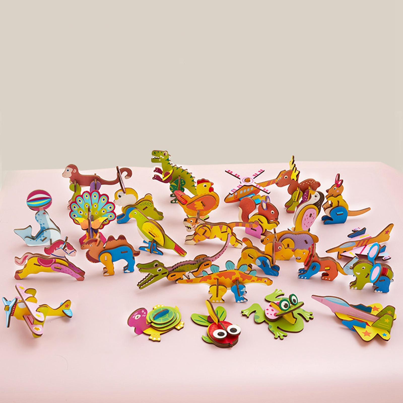 3D Cartoon Wooden Insert Puzzl - Art Craft Game ulasan dan harga
