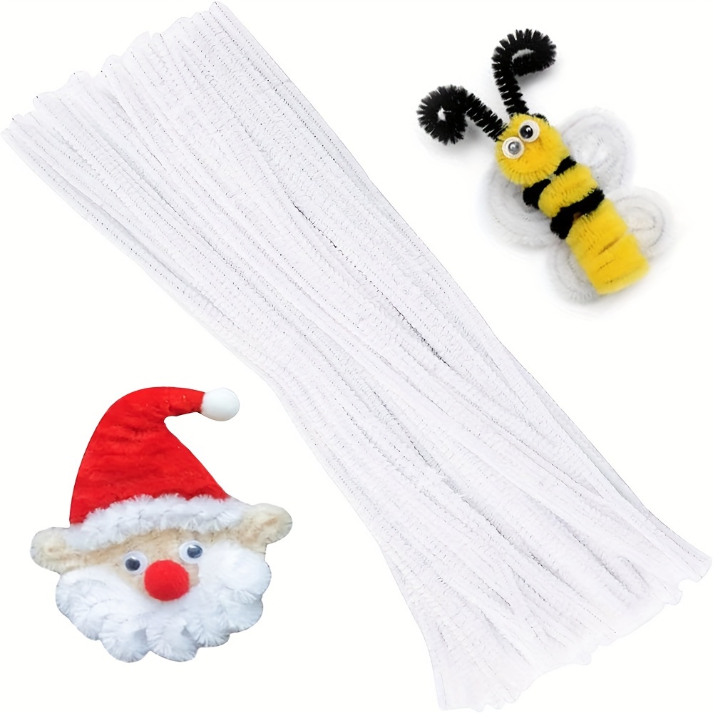 100 Pcs White Pipe Cleaners,Pi - Art Craft Kids ulasan dan harga
