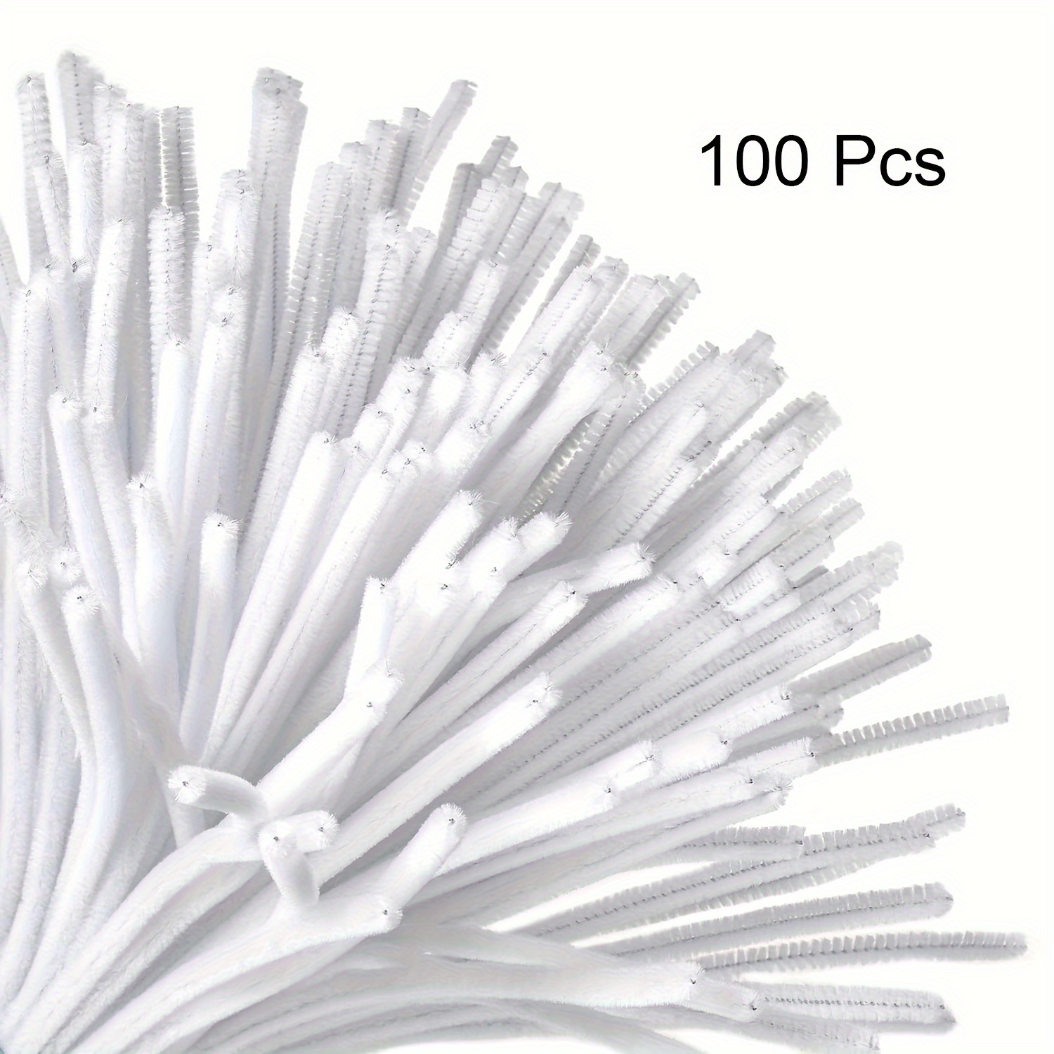 100 Pcs White Pipe Cleaners,Pi - Art Craft Kids ulasan dan harga
