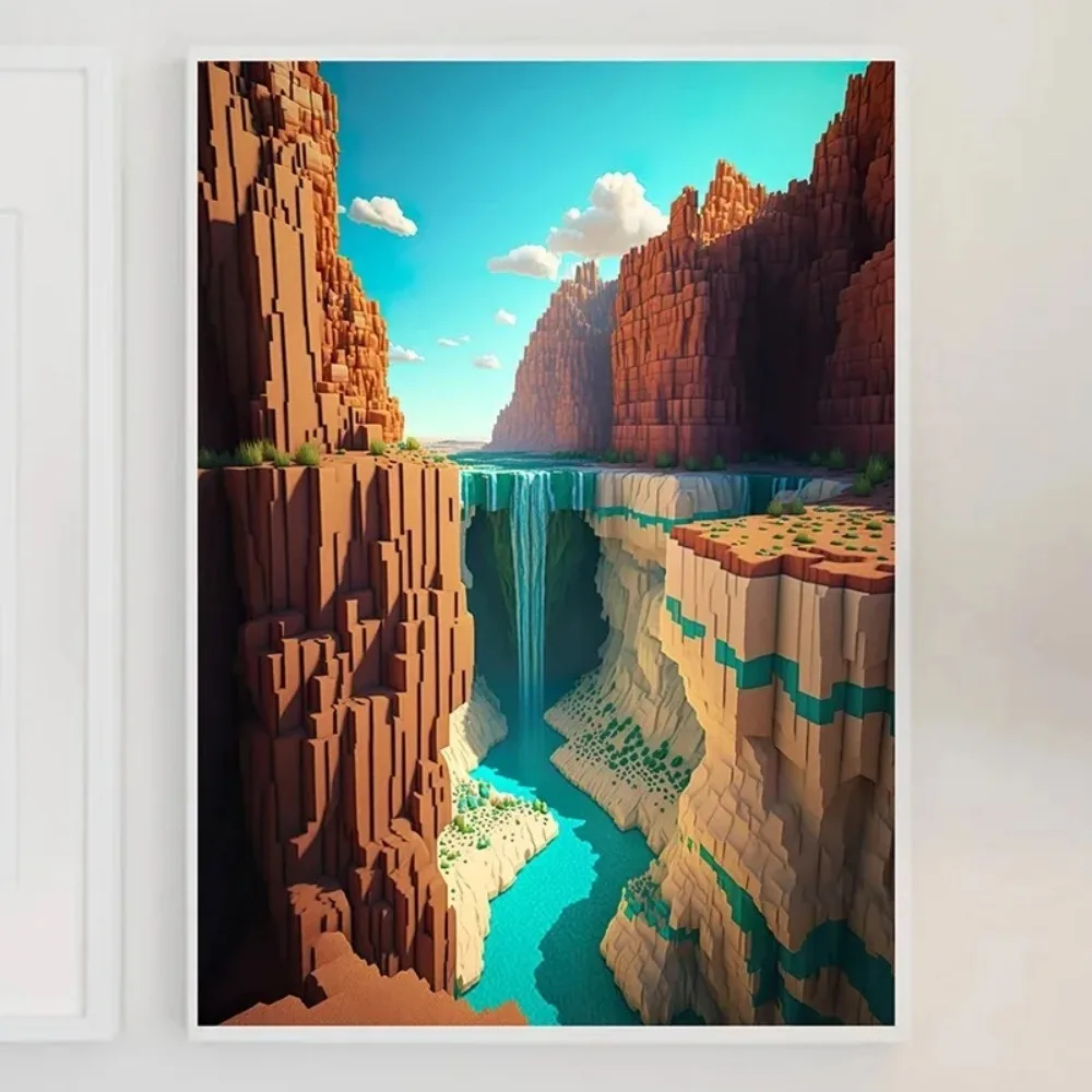 Mine Game Pixel Craft Landscap - Art Craft Game ulasan dan harga