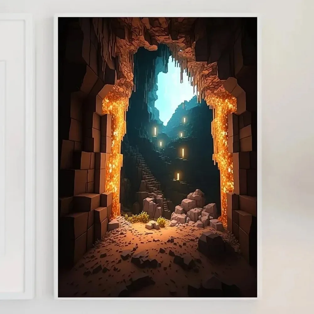 Mine Game Pixel Craft Landscap - Art Craft Game ulasan dan harga