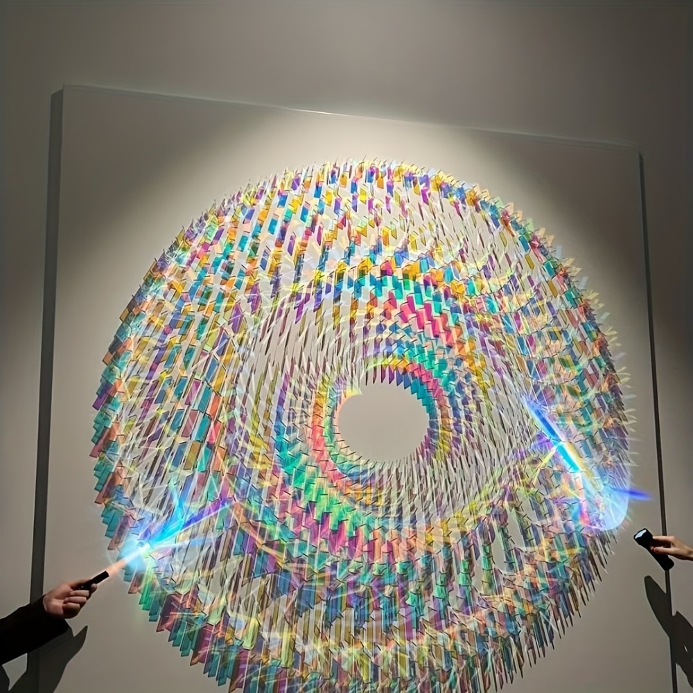 Iridescent Acrylic Mirror Tile - Art Craft Material ulasan dan harga