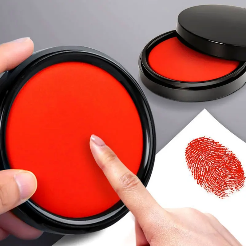 2pcs Red Suitable for Fingerpr - Stamping Ink Pad ulasan dan harga