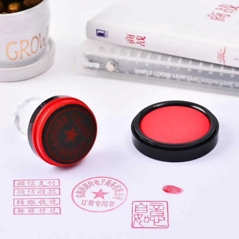 2pcs Red Suitable for Fingerpr - Stamping Ink Pad ulasan dan harga