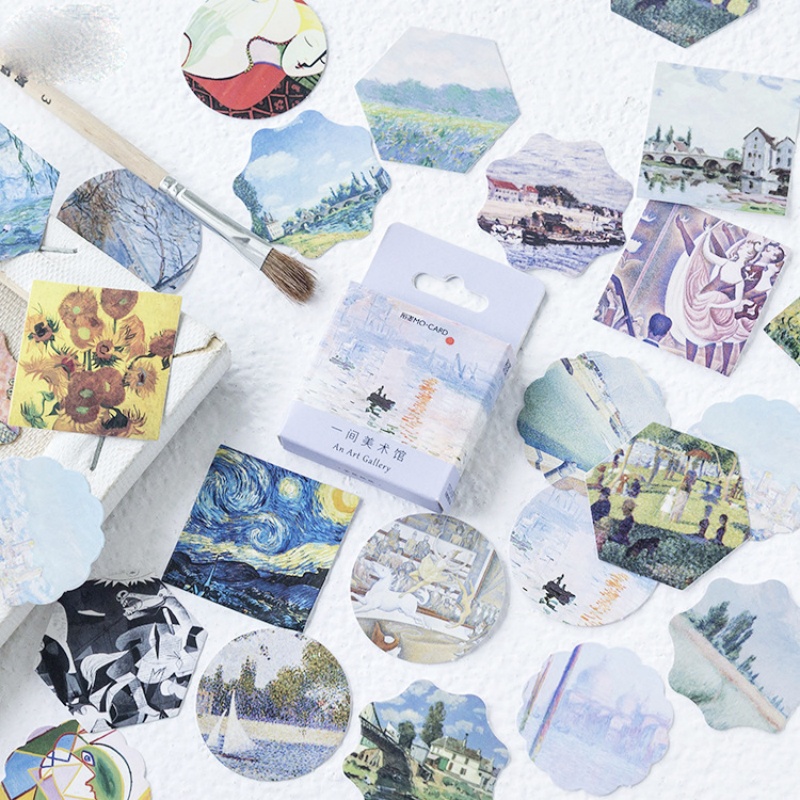 46pcs Art Museum Boxed Sticker - Art Craft Museum ulasan dan harga