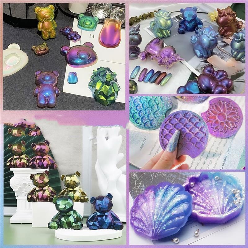 3g Mirror Chameleons Resin Pig - Resin Pigment Powder ulasan dan harga