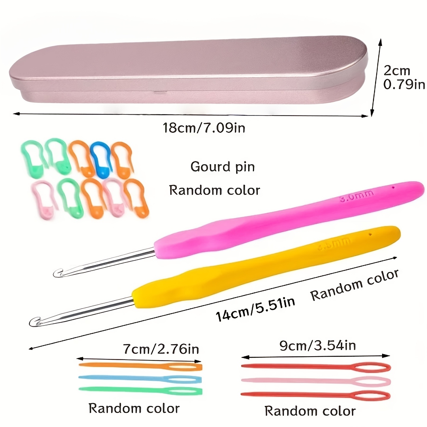 one set Crochet Hooks Set Ergo - Crochet Hook Set ulasan dan harga
