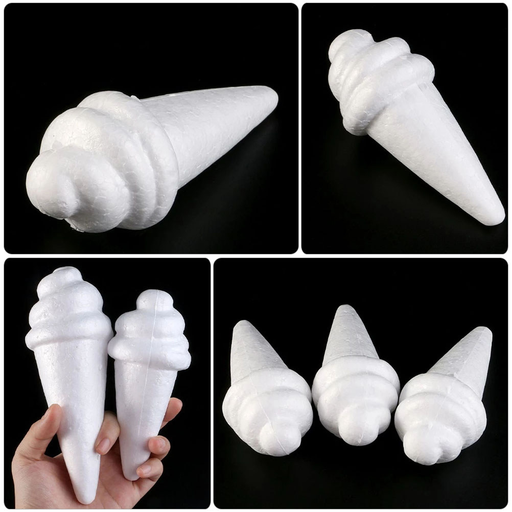 8Pcs Unfinished Ice Cream Foam - Art Craft Kids ulasan dan harga