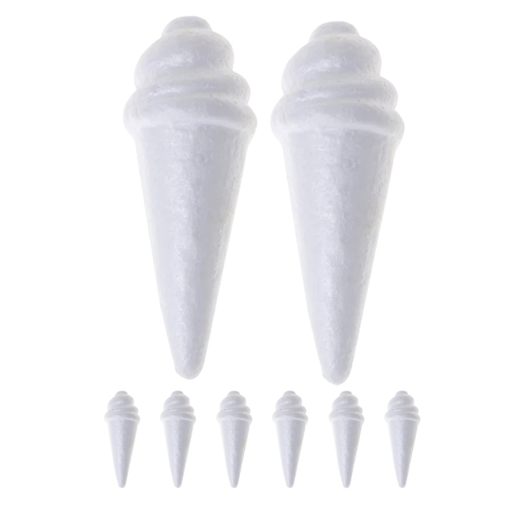 8Pcs Unfinished Ice Cream Foam - Art Craft Kids ulasan dan harga