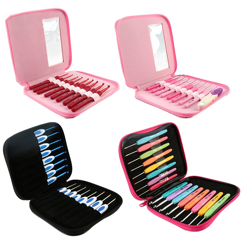 9pcs Crochet Hook Kit 2.5-6cm  - Crochet Hook Set ulasan dan harga