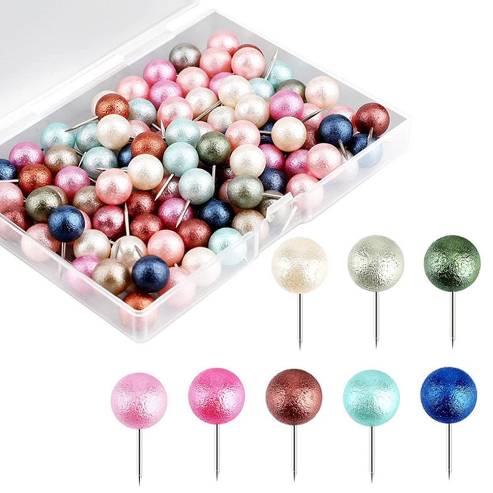 100Pcs Ball-Shaped Head Thumb  - Art Craft Board ulasan dan harga