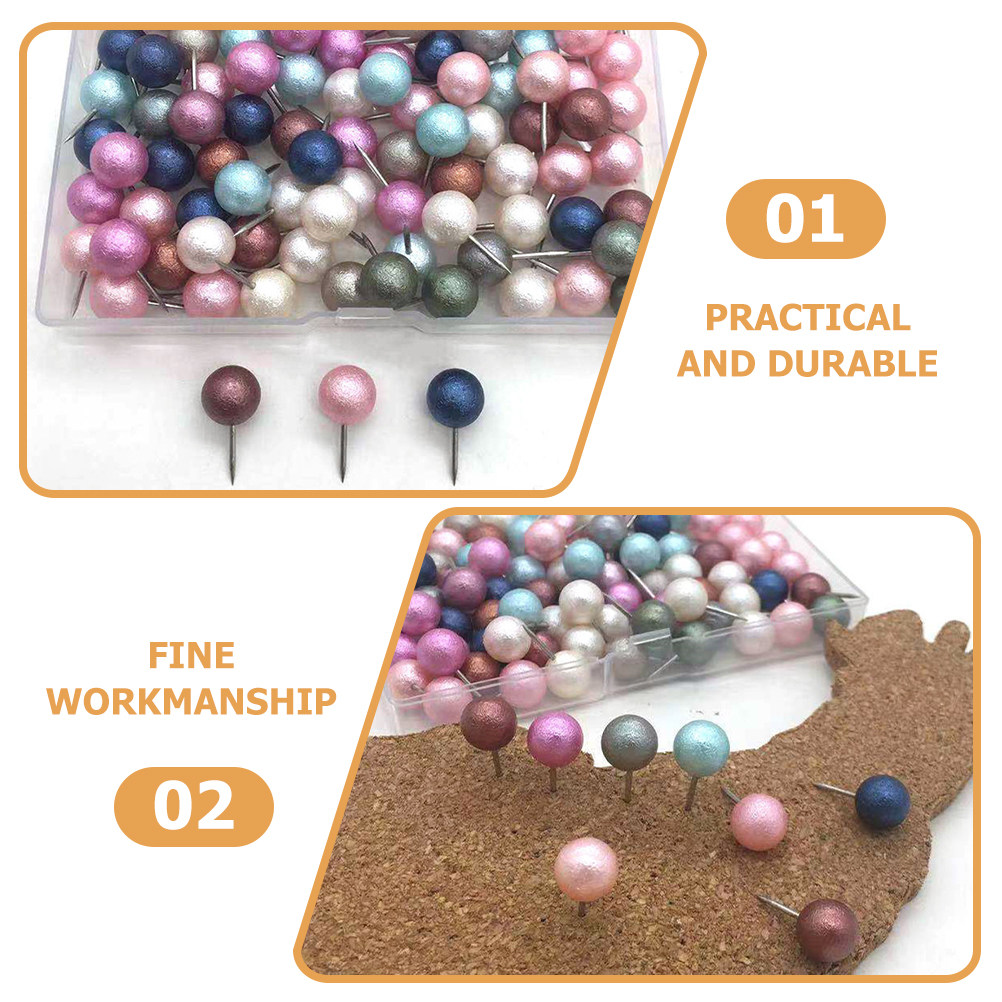 100Pcs Ball-Shaped Head Thumb  - Art Craft Board ulasan dan harga