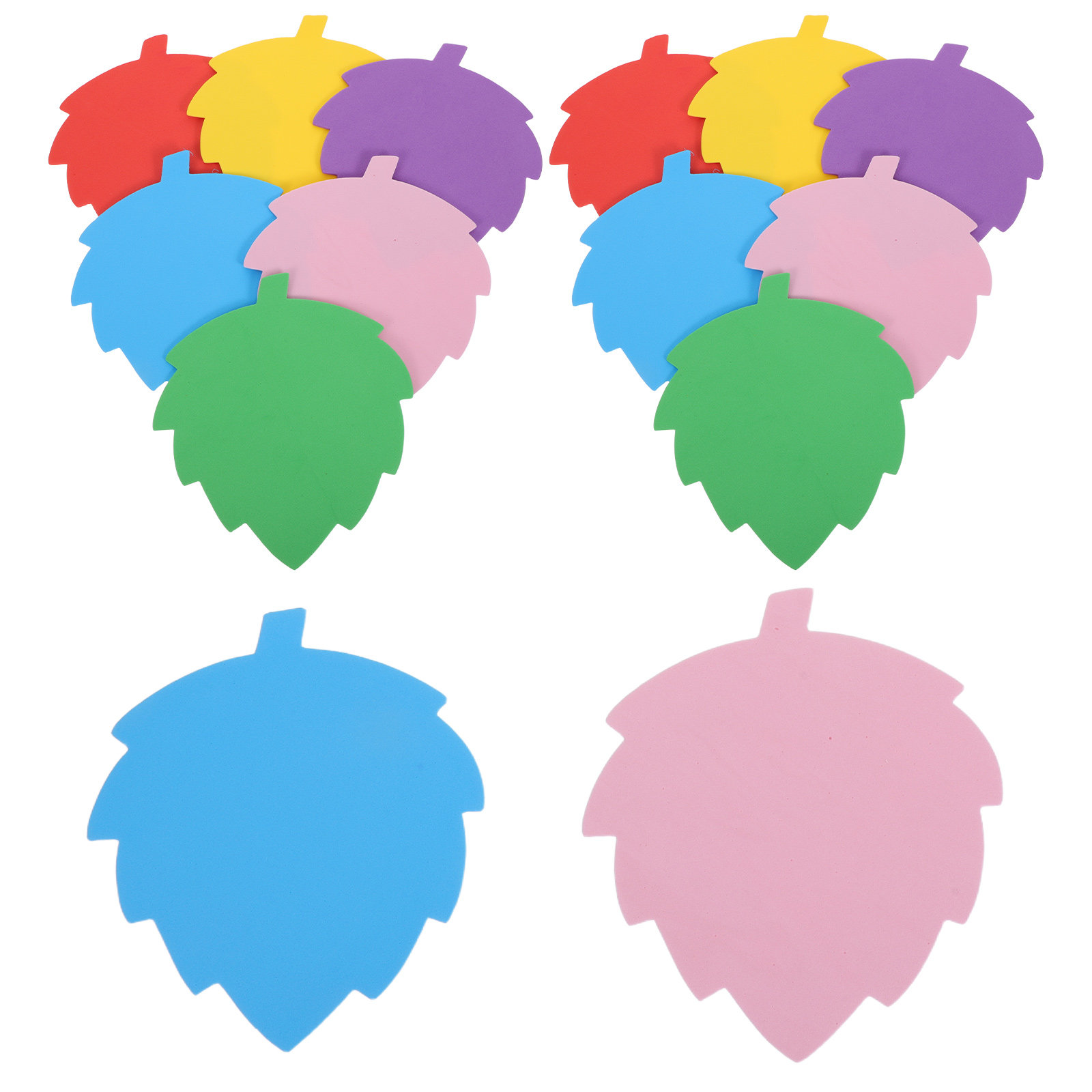 72Pcs Colorful Foam Leaf Shape - Art Craft Kids ulasan dan harga