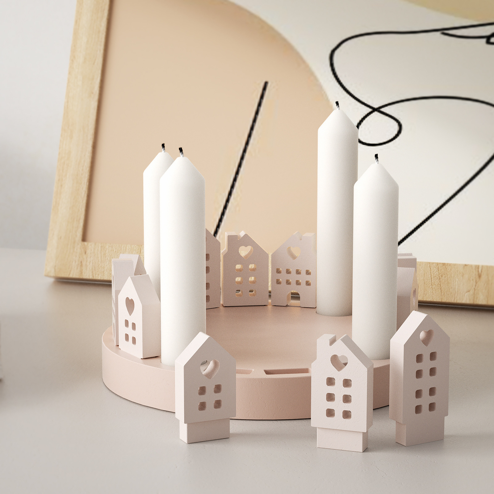 Hollow House Rabbit Candle Hol - Art Craft Rabbit ulasan dan harga