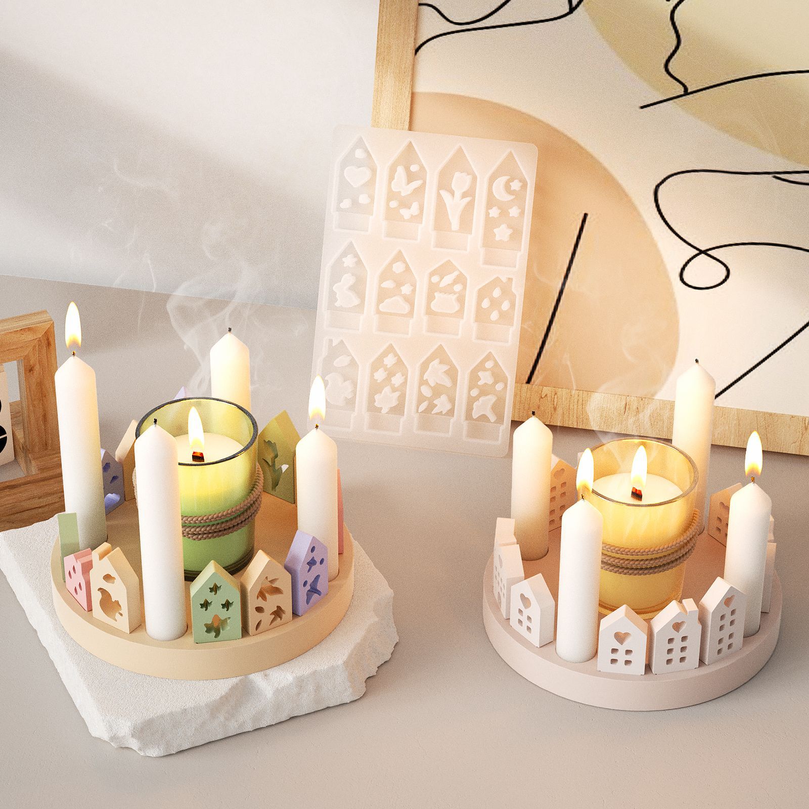 Hollow House Rabbit Candle Hol - Art Craft Rabbit ulasan dan harga