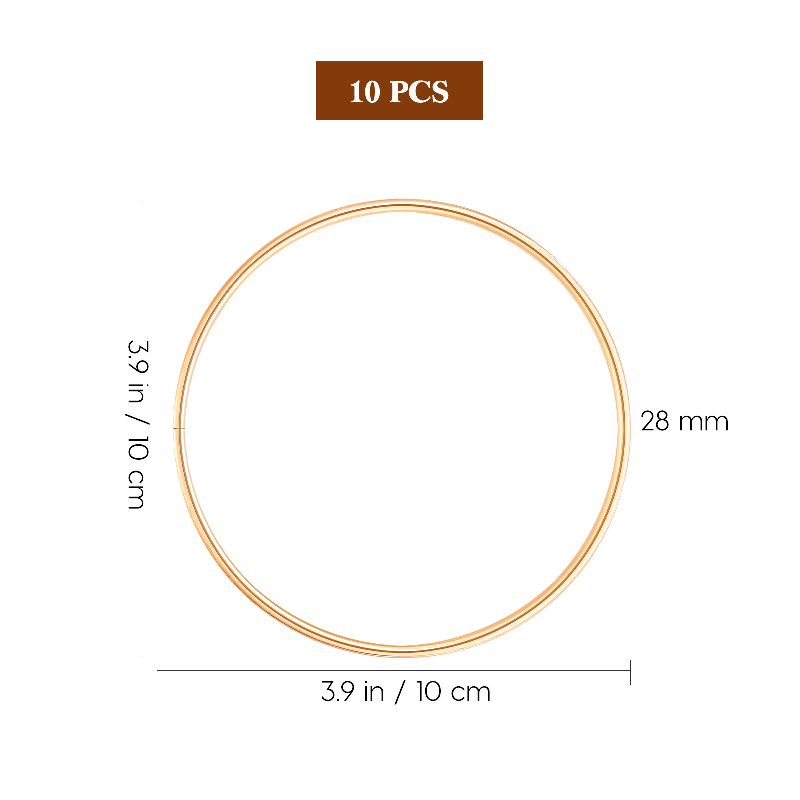 10Pcs Strong Metal Craft Hoops - Art Craft Idea ulasan dan harga