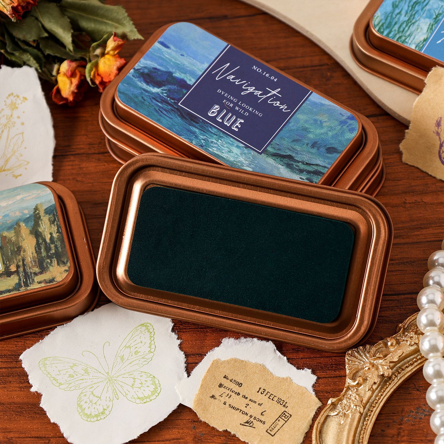 1 Iron Box Color Ink Sponge St - Stamping Ink Pad ulasan dan harga