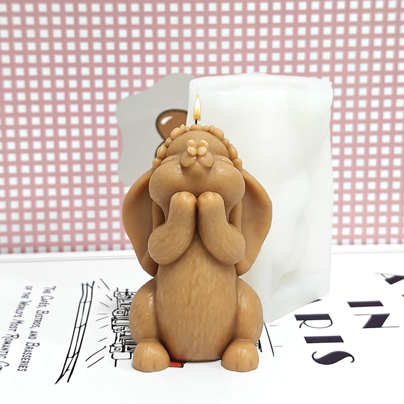Prayer Rabbit Candle Mold Sili - Art Craft Rabbit ulasan dan harga