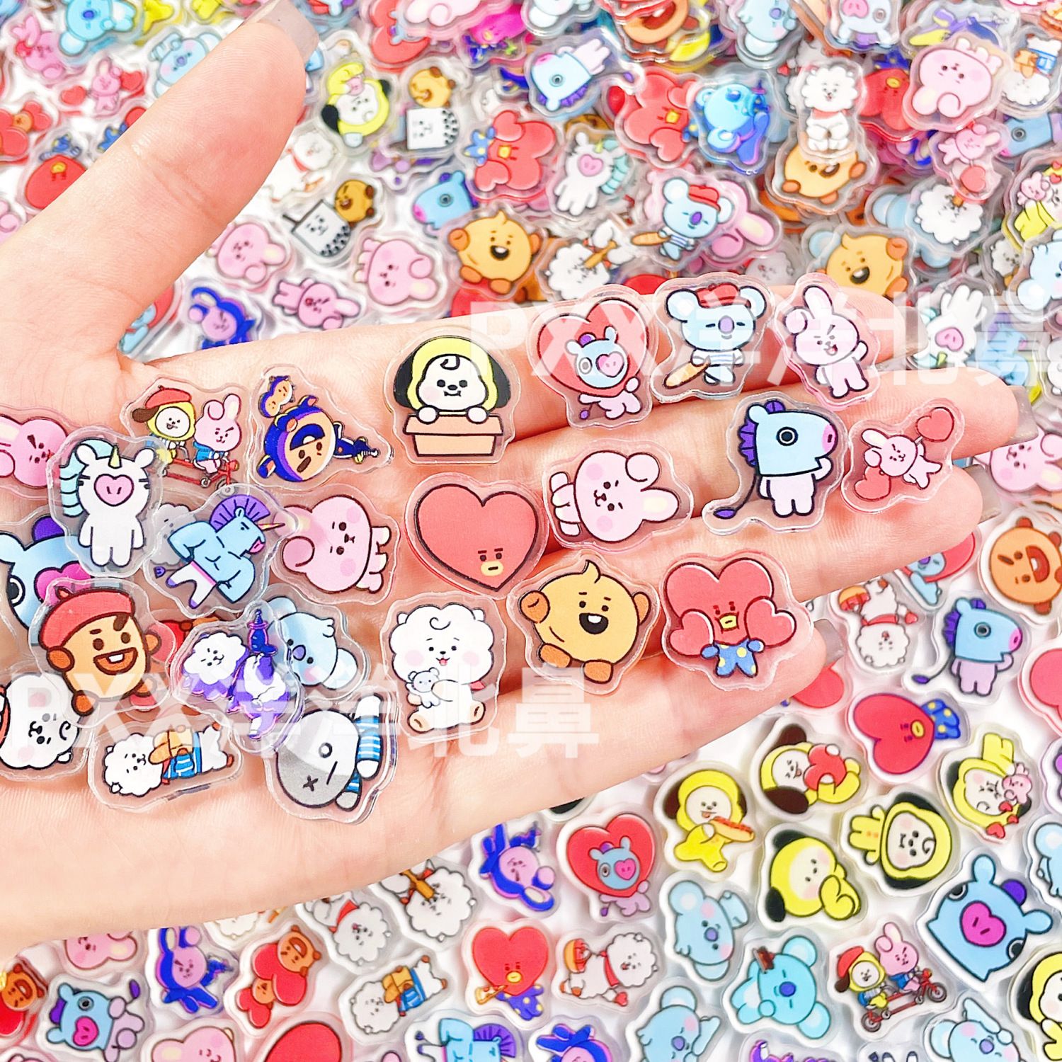 100pcs BT21 BTS Single-Layer 1 - Art Craft Material ulasan dan harga