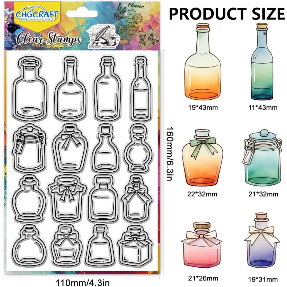 Various Bottle Style Clear Sta - Stamping Ink Pad ulasan dan harga