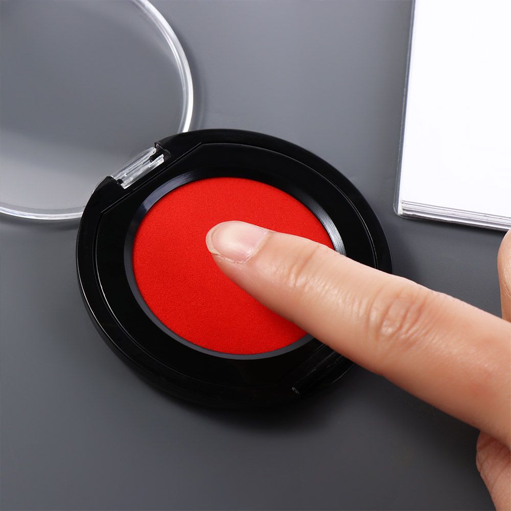 Red Blue Black Mini Fingerprin - Stamping Ink Pad ulasan dan harga