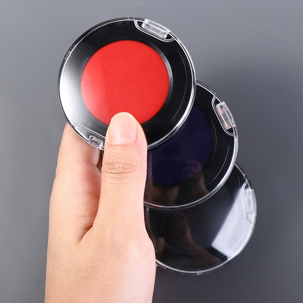 Red Blue Black Mini Fingerprin - Stamping Ink Pad ulasan dan harga