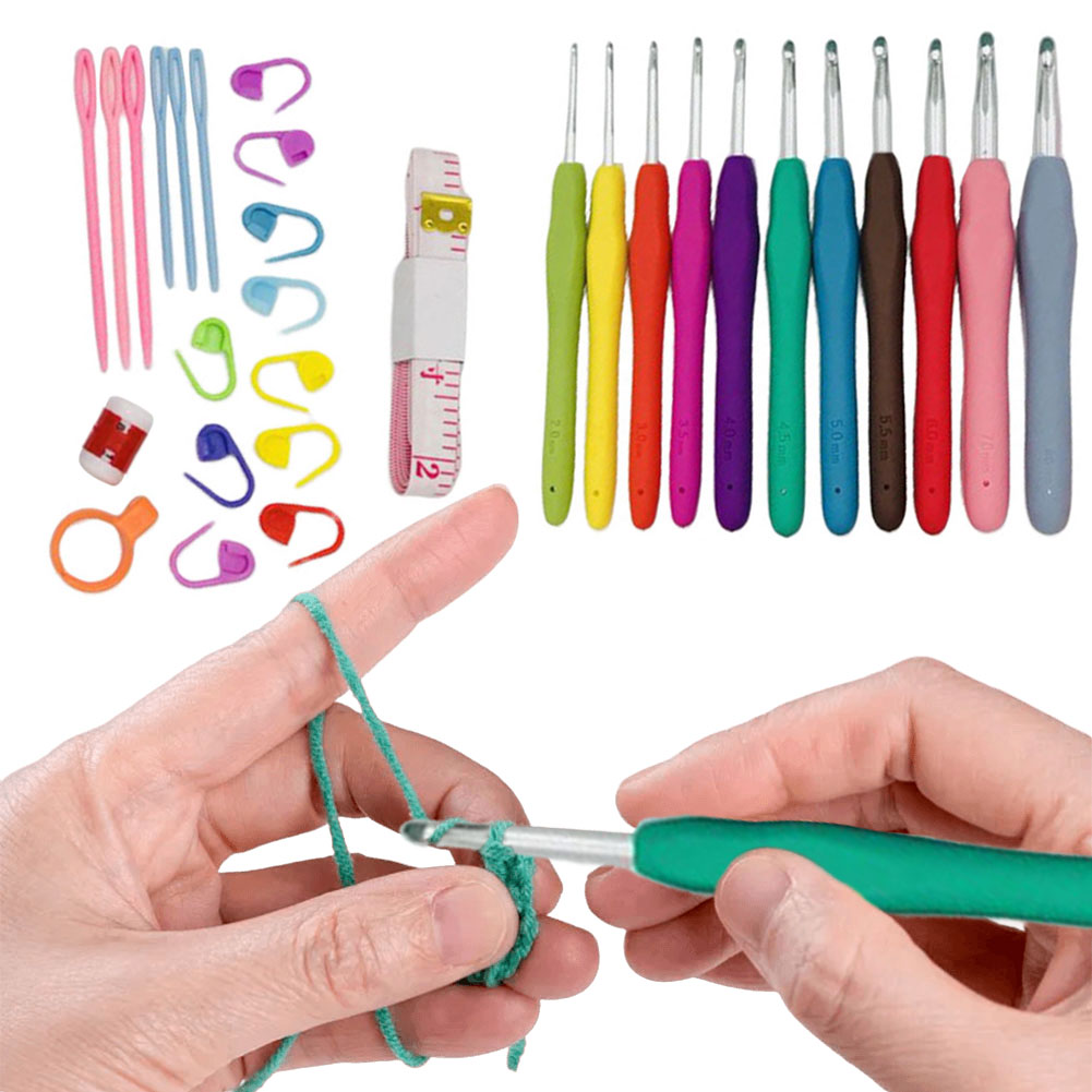 Crochet Hooks Set Aluminum Cro - Crochet Hook Set ulasan dan harga